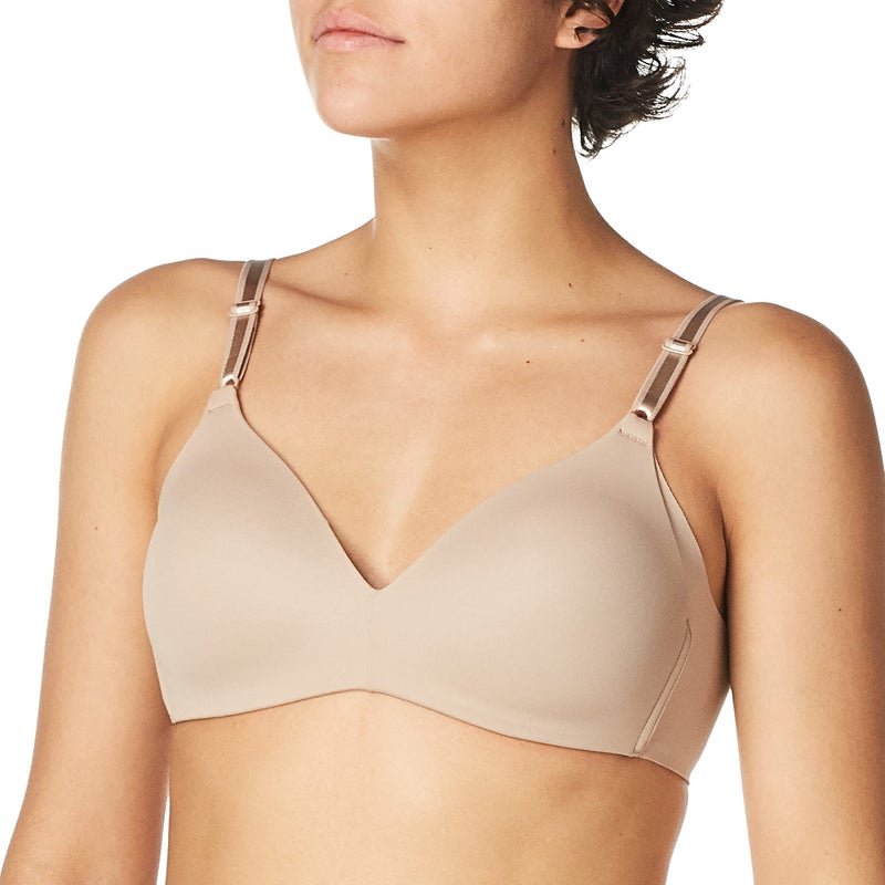 Warner's Women's Blissful Benefits NO Side Effects Smoothing Wirefree Bra, Toasted Almond, 36C - Image 1
